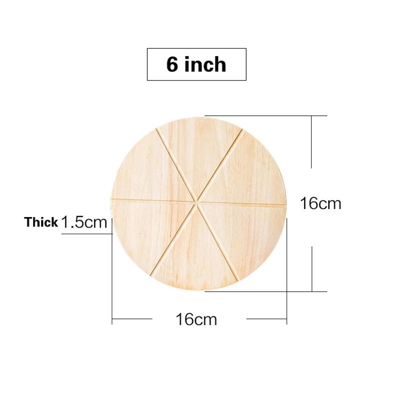 

6-дюймовая деревянная доска 10-дюймовая подставка для пиццы Круглая подставка для пиццы Коммерческий противень для хлеба Подставка для торта Подставка для еды Подставка для пиццы