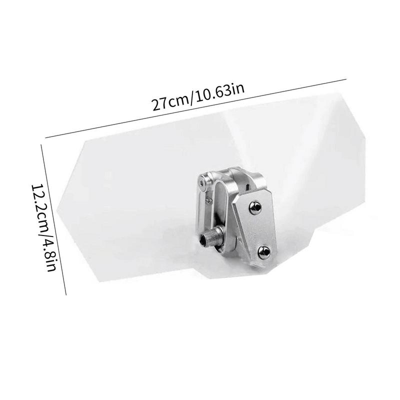Motorcycle Windshield With Aluminum Bracket Adjustable Motorcycle heightened small Wind deflector Spoiler Deflector Universal