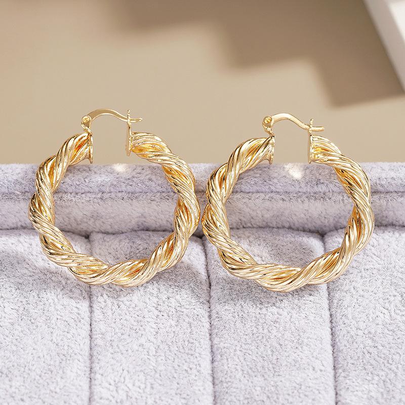 1 Paar, Modisch, Twist-Webdesign, Modische personalisierte Ohrringe