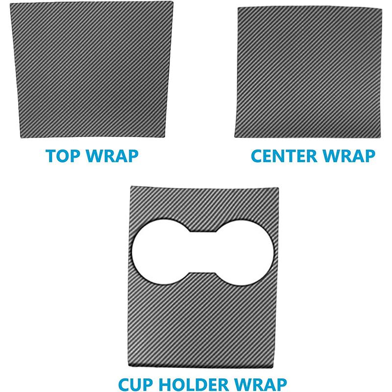 Center Console Protector Cover for Tesla Model 3 Model Y 2017-2020 Center Console ABS Carbon Pattern Panel Car Accessories