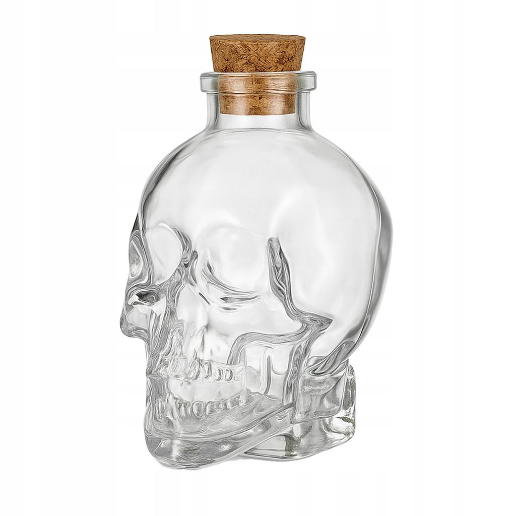 Skull Carafe 400ml Glass Bottle For Alcohol Whiskey Gift Decoration