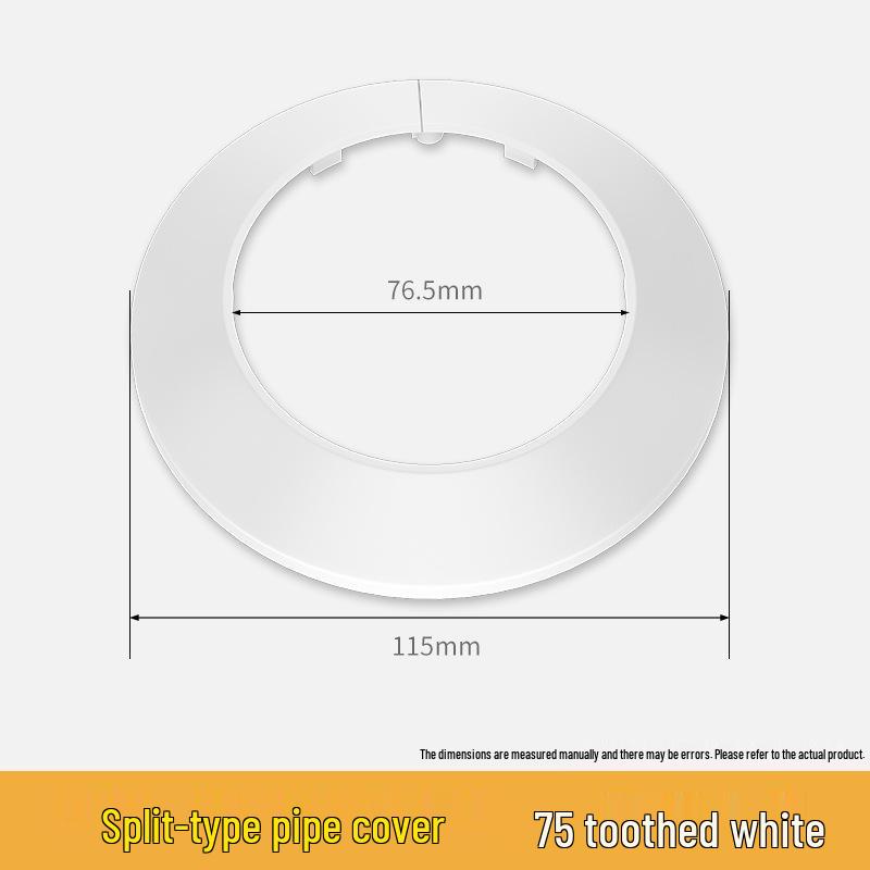 Bathroom Drain Pipe Cover: Raised Decorative Seal Plate for Beautification