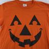 Vintage Kürbis Shirt Medium Orange Jack O Lantern Gesicht Halloween T-Shirt USA