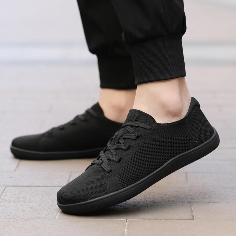 Wide Toe Casual Sports Shoes Minimalist Barefoot Walking Shoes Gym Training Sneakers Light Elastic Flats