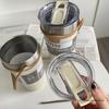 TYESO Tasse Thermo-Edelstahl-Kaffeetasse, Doppel-Thermosflasche, Isolierflasche, isolierte Reise-Auto-Bierbecher mit Strohhalm