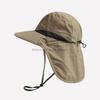 UV Protection Wide Brim Sun Hat Mesh Breathable Quick Dry Fishing Cap for Outdoor Neck Protection