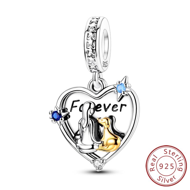 New Copper Charms Beads Pendant Cherry Lemon Heart Tower Charm For Original Bracelet Pendant Woman Girl Jewelry