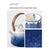 JOYYE Dye-Rhyme Flower White Porcelain Tea Set Gift Box