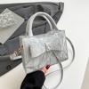 Premium sweet bow bag women's new niche handbag shoulder messenger bag small square bag