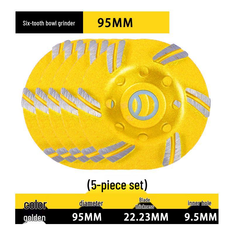 Diamond Grinding Disc for Angle Grinders - Marble, Stone, Concrete, and Cement Edging and Sanding Wheel