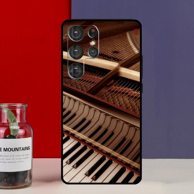 Piano Keys Keyboard design Funda Case For Samsung Galaxy S25 Ultra S9 S10 S20 S21 FE S22 S23 Plus S24 Ultra Phone Cover