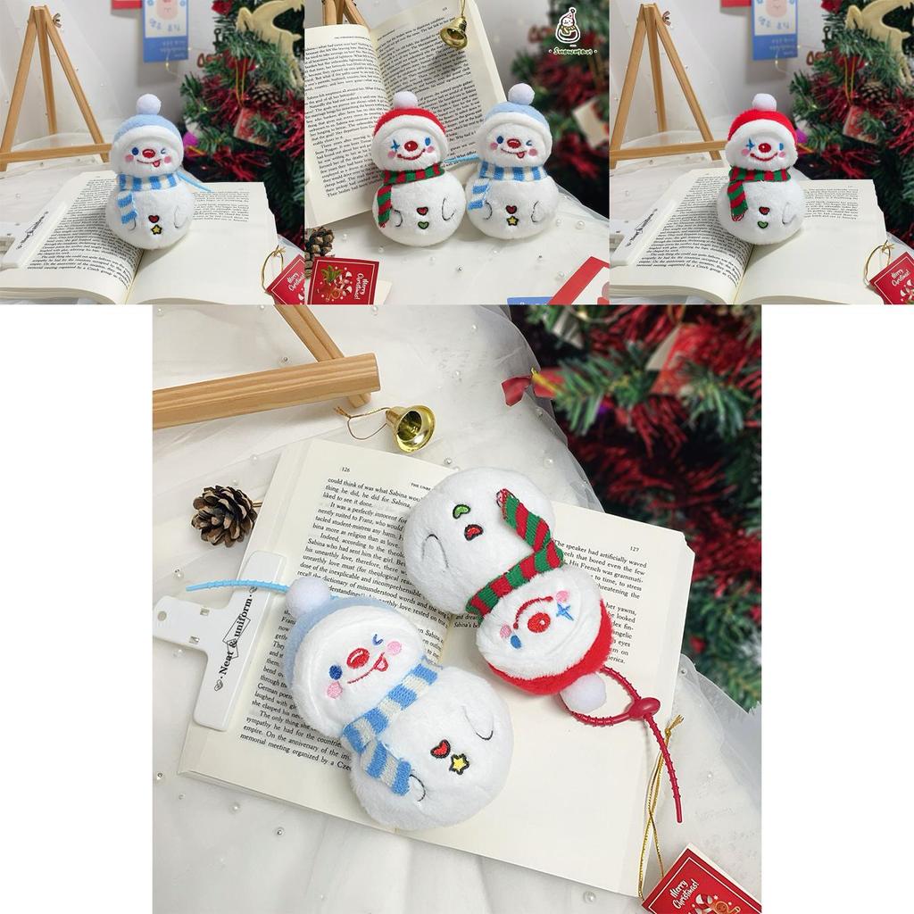 Christmas Snowman Plush Toy With Pp Cotton Filling For Holiday Gift Decor