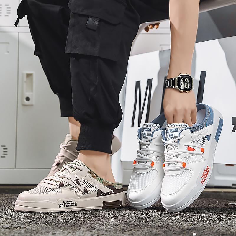 Pánská sportovní obuv Letní nazouváky Ležérní sandály Tenisky Dřeváky Studentské nadměrné pantofle