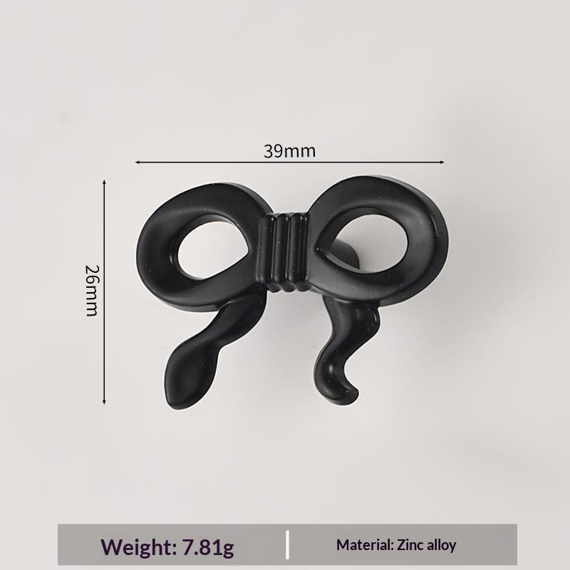 Bowknot Single-Hole Handle For Wardrobe Doors Drawers And Cabinets Retro Zinc Alloy Single-Hole Furniture Small Handle