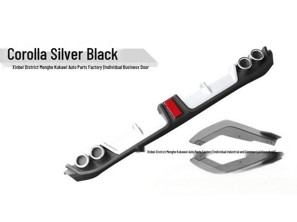 19 Corolla Rear Lip Spoiler & Bumper Anti-collision Kit for Hybrid Modification
