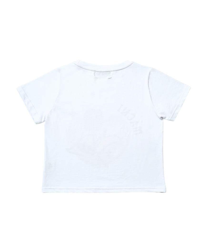Makeuni Rose Heart Crop T-Shirt White