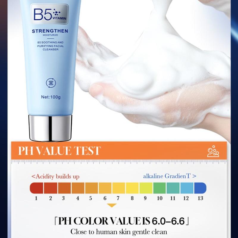 Feuchtigkeitsspendendes Gesichtsreinigungsmittel 100g Vitamin B5 feuchtigkeitsspendendes Reinigungsmittel Hautpflegeprodukte