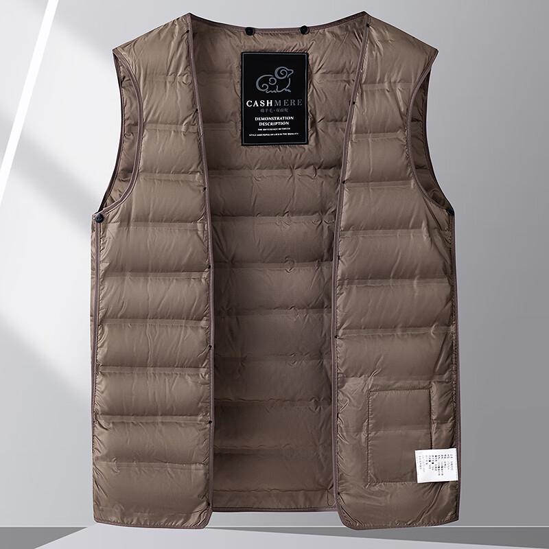 FAPAI Men's Wool Overcoat with Detachable Goose Down Liner