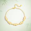 Elegant Hetian Jade Gourd Bracelet with S925 Silver Inlay - Fashionable High-End Women's Gift