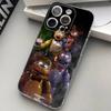 W-Fnaf-e-Fives-nights-At-Freddys-Clear Silicone Soft TPU Phone Case For iphone 17 16 15 14 Plus 13 12 Mini 11 Pro Max Shell Capa