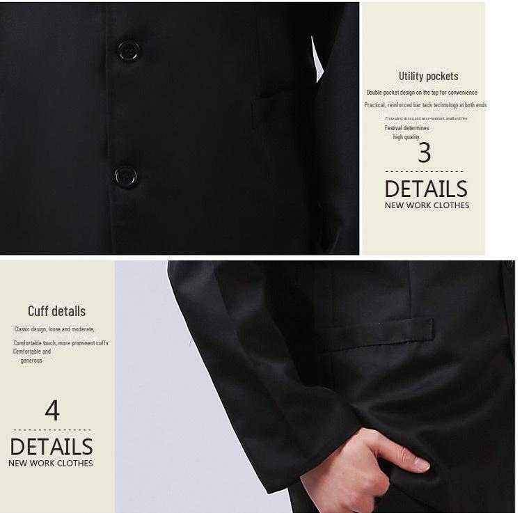 Costum Zhongshan pentru bărbați - Costum de scenă pentru studenți din Republica Chineză, cu guler stand