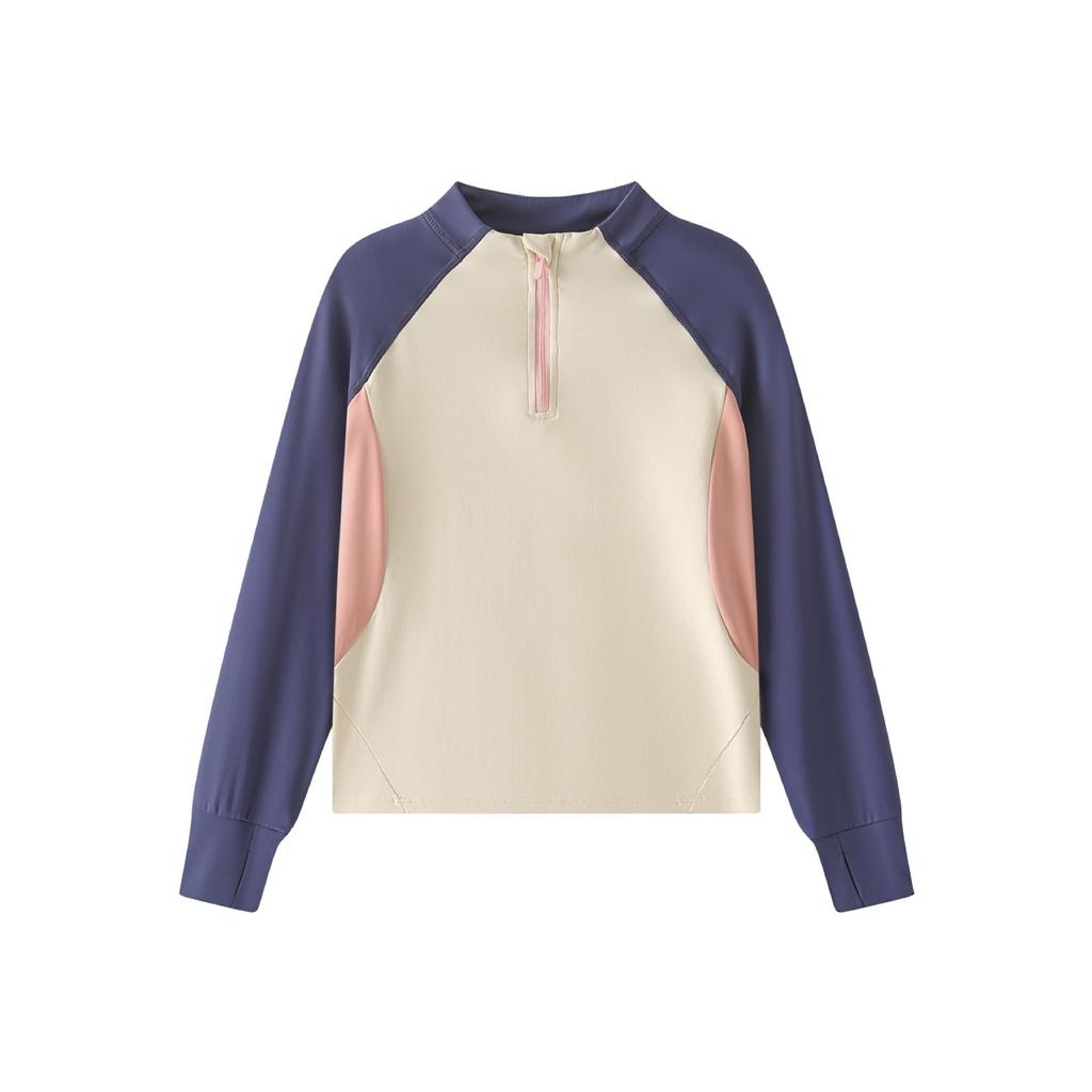 25 New Girls' Long-Sleeve Color-Block Sport T-Shirts - Fashionable Spring/Autumn Casual Basics