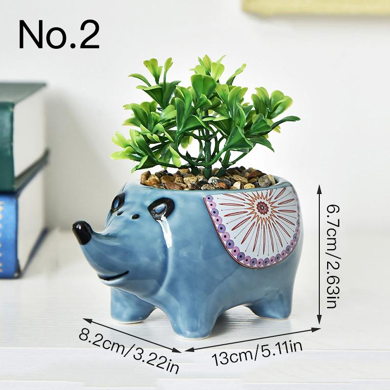 Cute Hedgehog Succulent Pot Ceramic Flower Pot Planter Home Decor Indoor Decoration Desktop Ornaments Bonsai Plant Pot