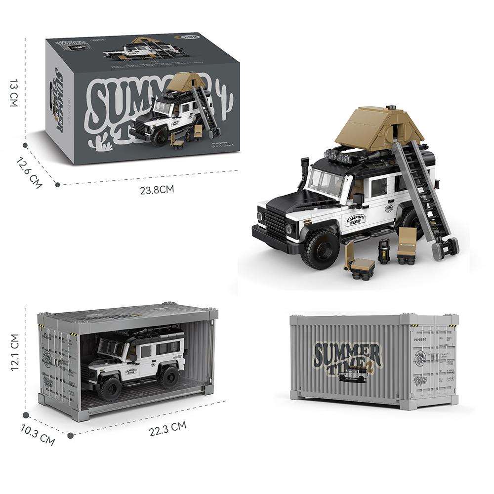 

Technical City Retro Sedan Speed Racer Sports Car Building Blocks Bricks with Display Box Garage Vehicle Toy Kids Adults Gifts