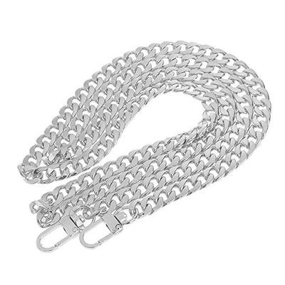 Bolso de Mano Cadena Cubana con Hebilla Bolso Bandolera de Hombro Hebilla de Hierro Clip Correa Accesorio Bolso Mensajero