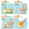 Combi Potty Training Baby Label Potty with Steps, Label Orange