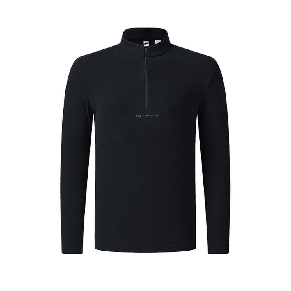 

Fila Фитнес Тренд Универсальная Вязаная Футболка с Длинным Рукавом на Молнии до Середины Мужские Топы Легендарно-Синий A61M541203FNV M