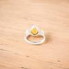 Citrine Gemstone 925 Sterling Silver Jewelry Handcrafted Ring For Birthday Gift RR-59-11
