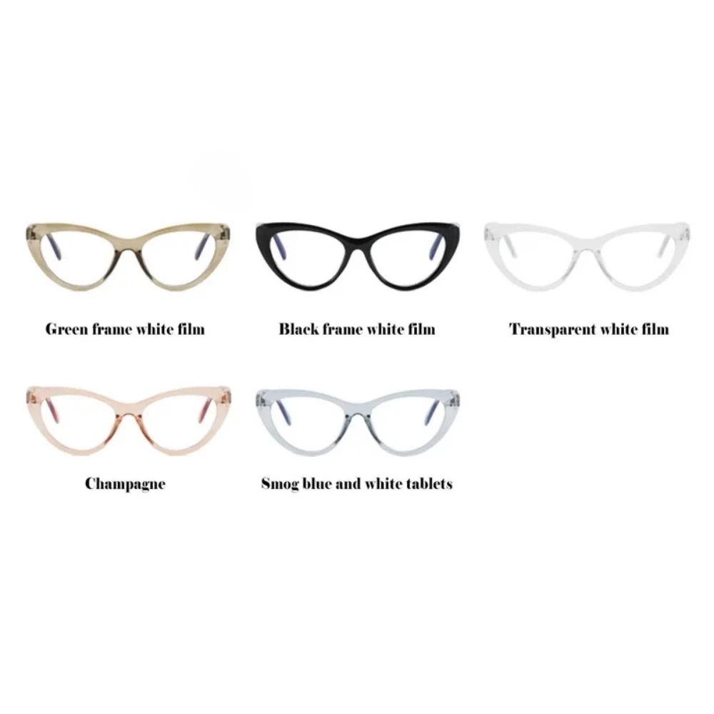 New Vintage Cat Eye Anti-Blue Light Glasses Classic Retro Triangle Frame Women Computer Gaming Eyeglasses Plain Glass Spectacles