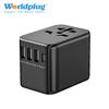 Universeller Mini-Reiseadapter, Mehrländer-Stromwandlerstecker, All-in-One tragbares USB-Ladegerät