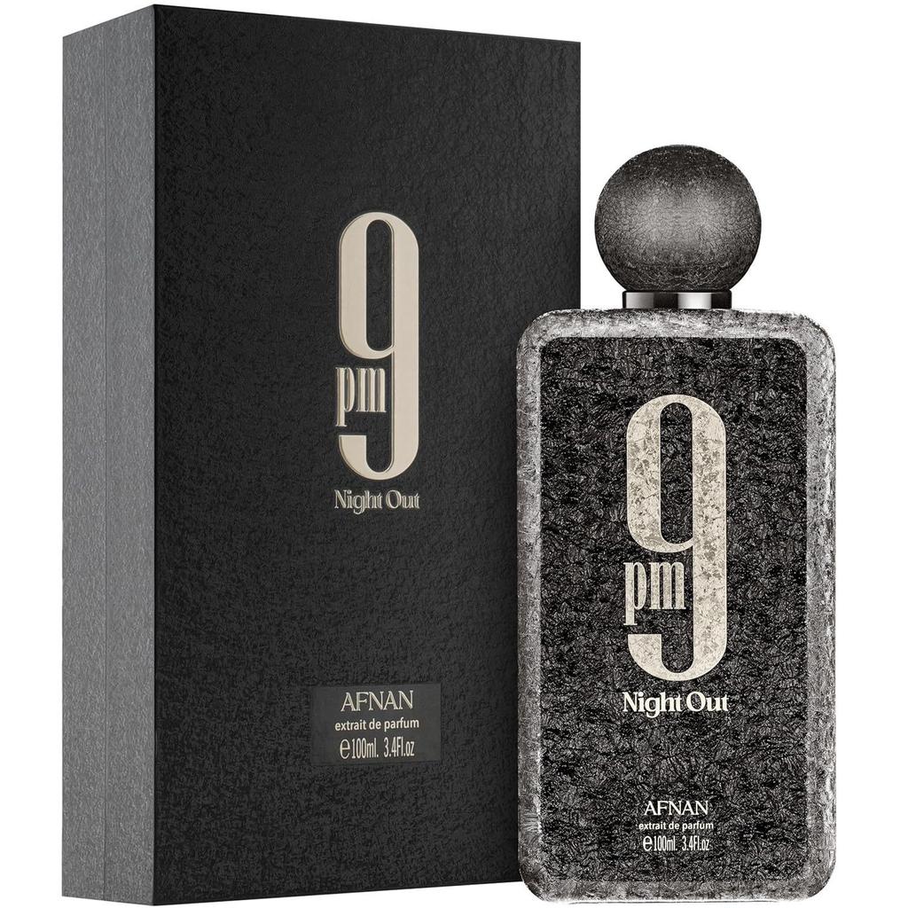 AFNAN 9PM Original Dubai Parfüm für Männer 3D Logo Schwarze Metallkappe Premium Arabischer Duft Langanhaltend