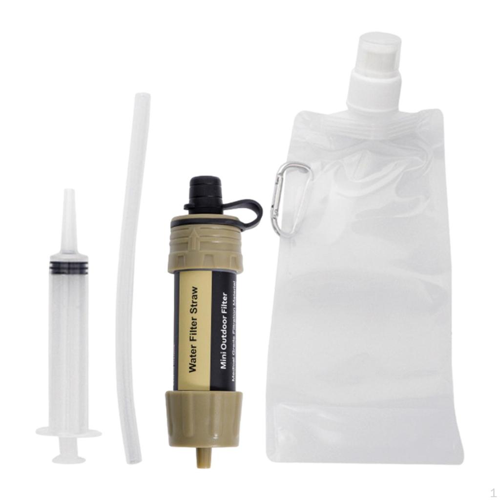 Personal Water Filter Bag Purifying Device Purifier for Backpacking