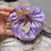 4Pcs Portable Candy Packaging Bags Exquisite Velvet Storage Bag Reusable Drawstring Bag  Party Decor