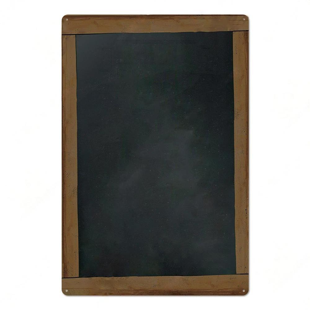 DIY Blank Base Plate Vintage Tin Signs Plaque Metal Wall Art Decor Plate for Home Bar Pub Coffee Shop