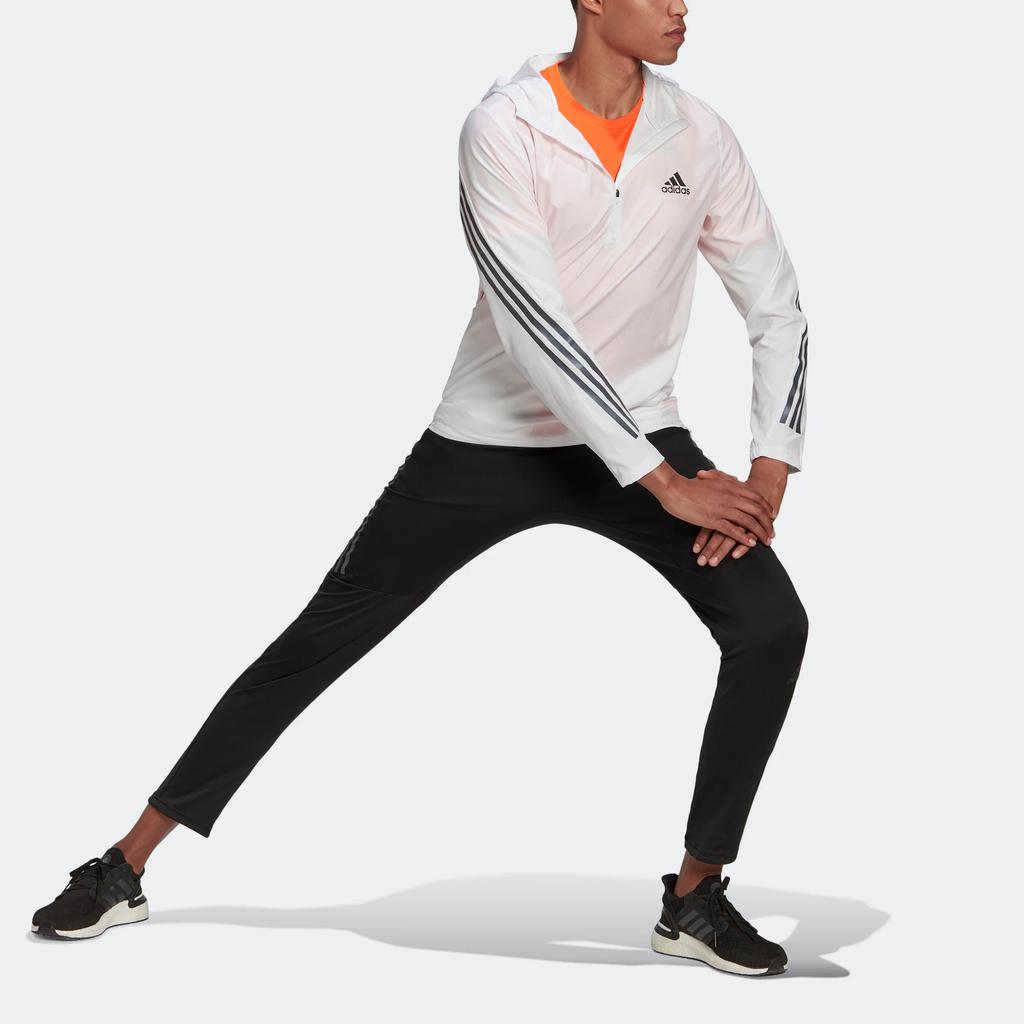Adidas Run Icons Jacket With Logo Men Outerwear White HN2877