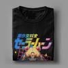 Die Mondkrieger Sailor T-Shirts Herren Reine Baumwolle Freizeit T-Shirts O-Ausschnitt T-Shirts Kurzarm Tops Grafik