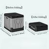 Portable Folding Toilet with Lid Reusable Trash Bin Foldable Odor Proof Box Emergency Toilet for Camping Travel Vehicle Carvan