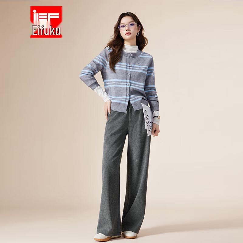 

IEF 2025 Осень Корейский стиль Брюки широкие от бедра L