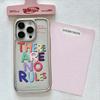 Colorful English Luck Has No Rules Phone Case for iPhone 17 16e 16 15 14 13 12 11 Air Pro Max X 8 7 Plus Luxury Clear Back Cover