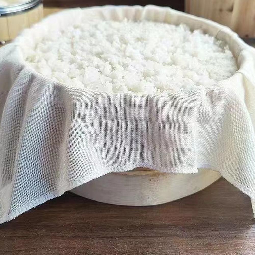 10 Stück Baumwoll-Dampftuch Wiederverwendbar Ungebleichte Baumwolle Sieb Antihaft Dampfgar-Gaze zum Kochen Backen Entsaften Qualität