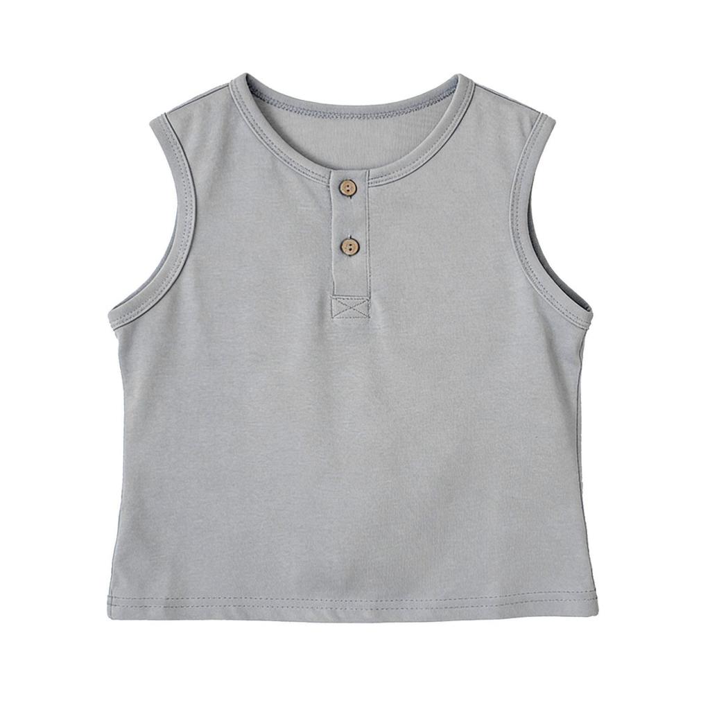 Kinder-Freizeit-Westen mit Streifenmuster, ärmellos, Rundhalsausschnitt, modisches ärmelloses Camisole-Top