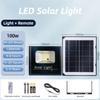 Durable 100W LED Solar Light Waterproof High Brightness Flood Lights with Remote Control Solar Reflector Spotlight Yard Lighting