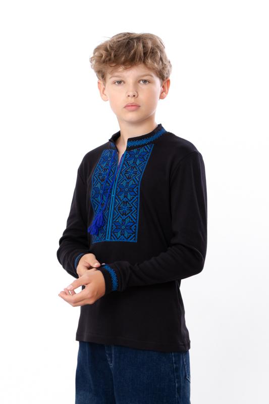 Classic Boys’ Embroidered Shirt – Long Sleeve & Traditional Geometric Patterns, Any Season, 6128-015-22 HC