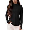Women's Fashion Solid Slim Fit Casual Half Zip Quick Dry Stand Collar Fitness Sports Yoga Top Long Sleeve Lightweight Activewear