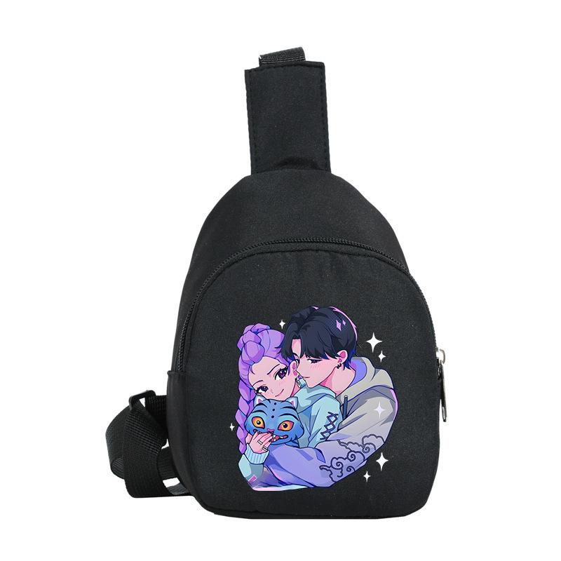 Casual Children'S Breast Bag Animation Cartoon Printing Fashion Boys And Girls Crossbody Bag Change Small Backpack