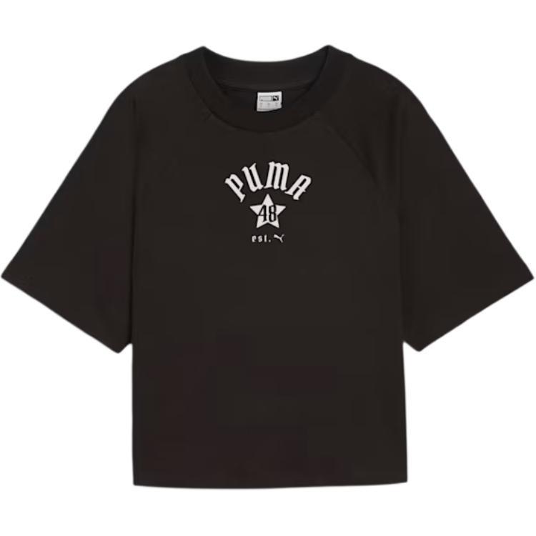 (WMNS) PUMA Classics Relaxed T-shirt Black Women s 626808-01 L